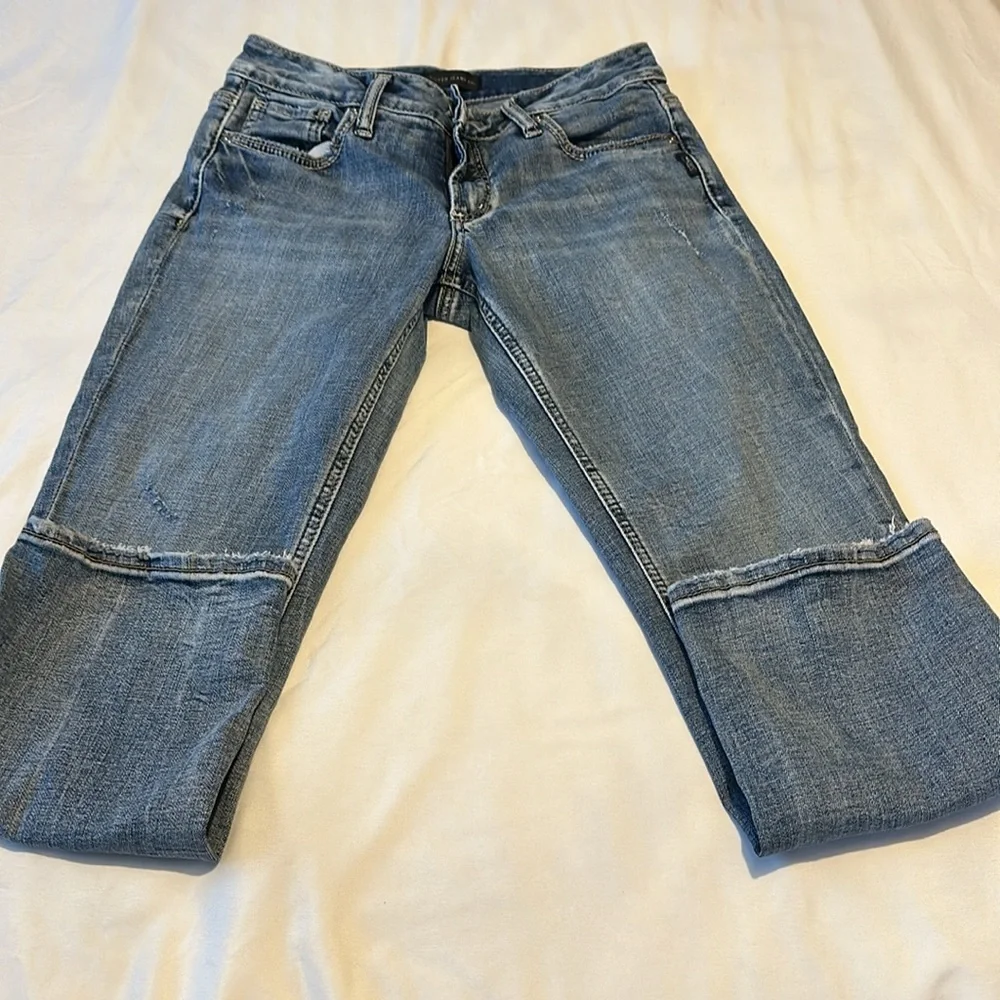 Women’s Silver Britt Capri Size 28